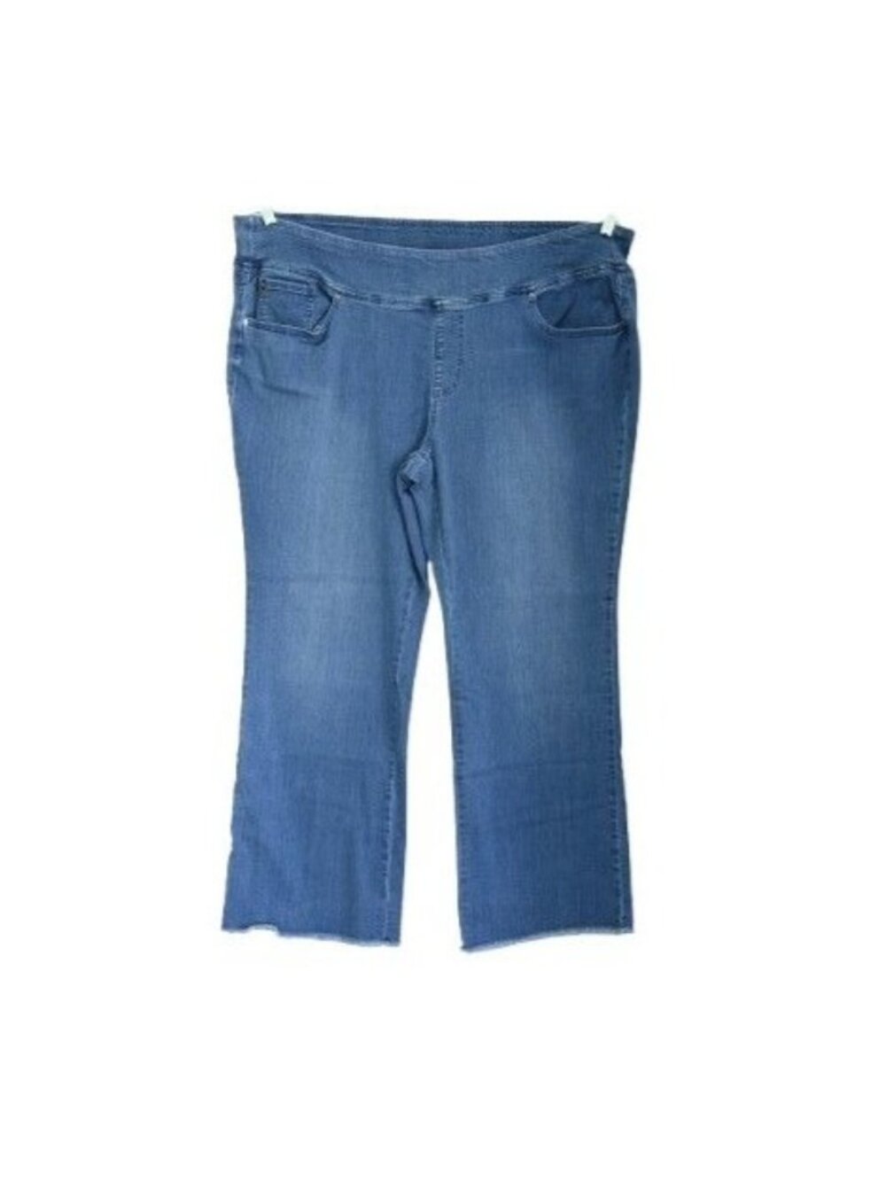 Belle by Kim Gravel Pet Primabelle Frayed Edge Boot Cut Jean Medium Wash 24WP